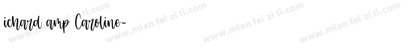 ichard amp Caroline字体转换